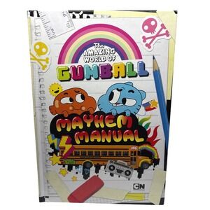 The Amazing World of Gumball Mayhem Manual Hardcover Book Cartoon Network 2014